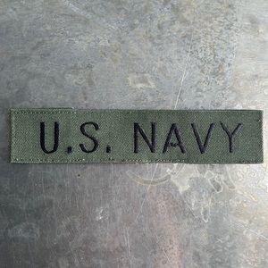 U.S. NAVY embroidered tape patch - vintage